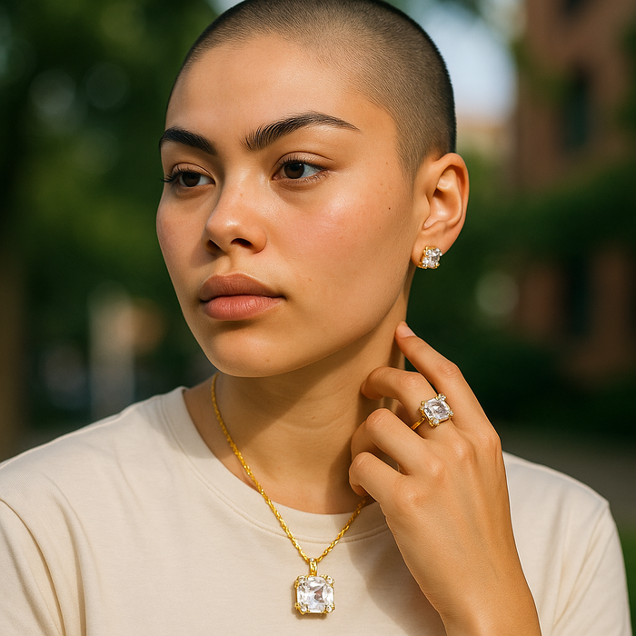 Amal Necklace, Earrings & Ring Set – Icons Collection