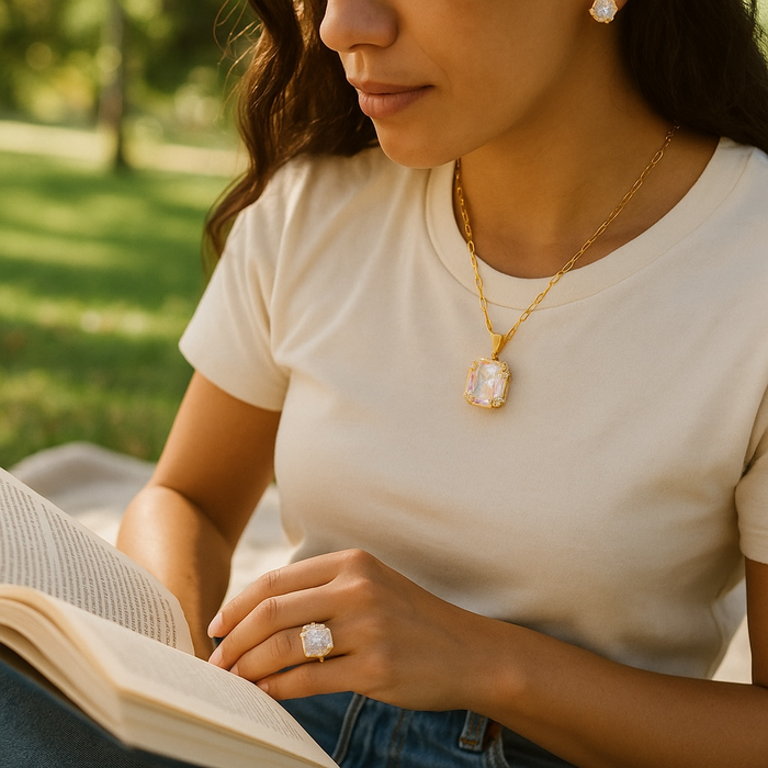 Amal Necklace, Earrings & Ring Set – Icons Collection