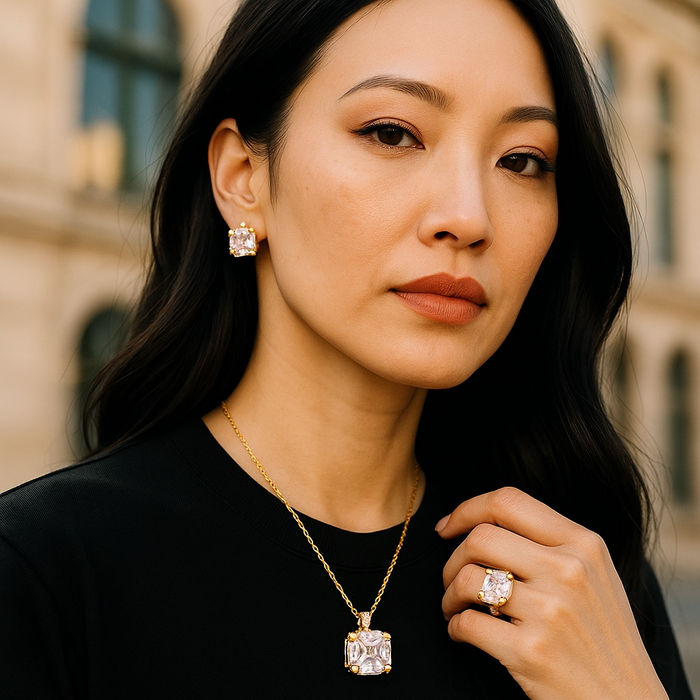 Amal Necklace, Earrings & Ring Set – Icons Collection